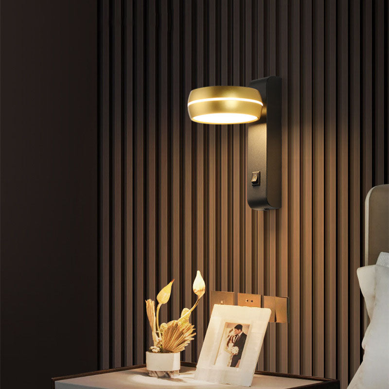 Round Rectangle Aluminum Iron PS LED Wall Sconce Lamp