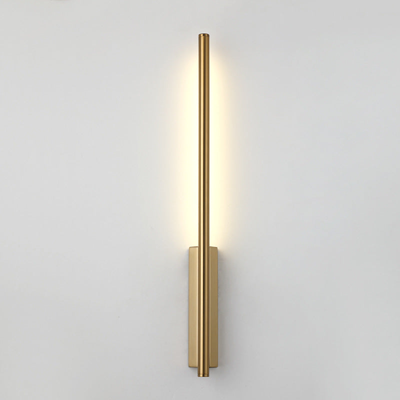 Modern Minimalist Strip Copper PC LED Wall Sconce Lamp