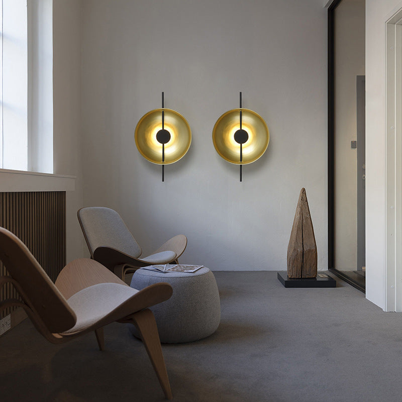 Modern Luxury Iron Round LED Wall Sconce Lamp
