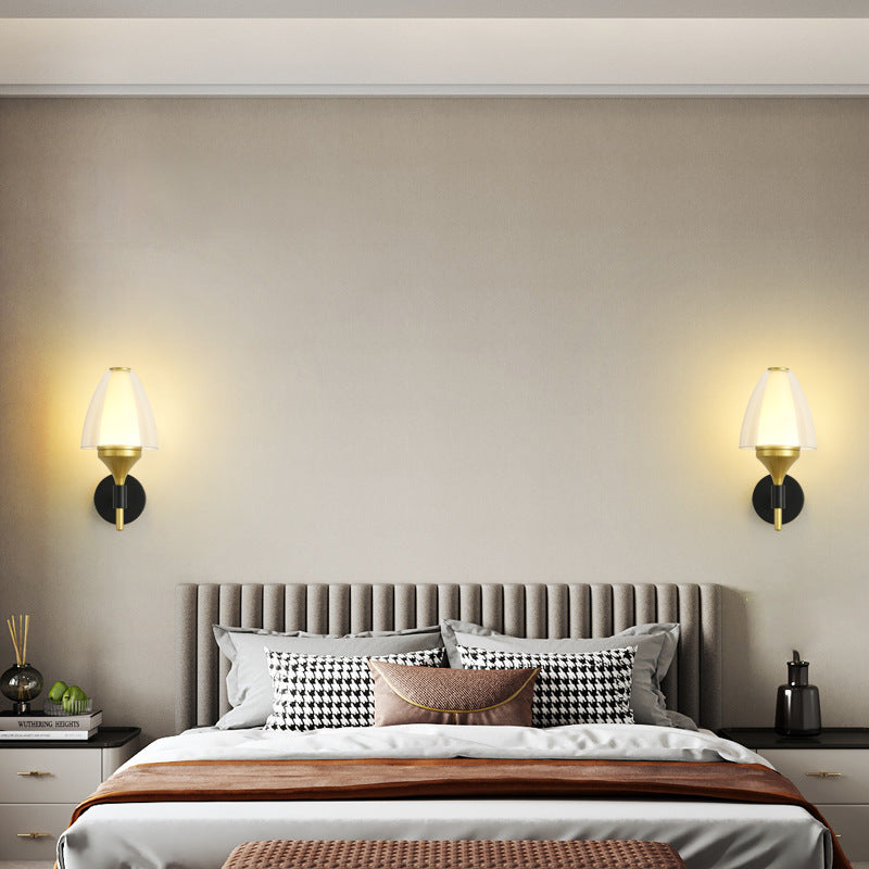 Round Trapezoidal Iron Acrylic LED Wall Sconce Lamp