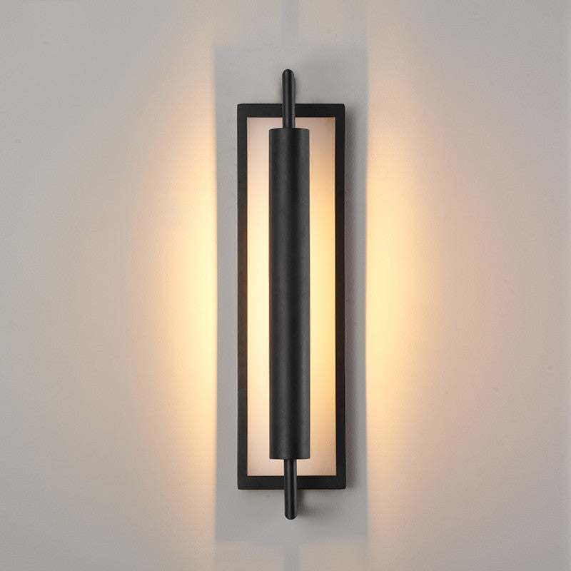 Rectangular Iron Acrylic 1-Light Wall Sconce Lamp