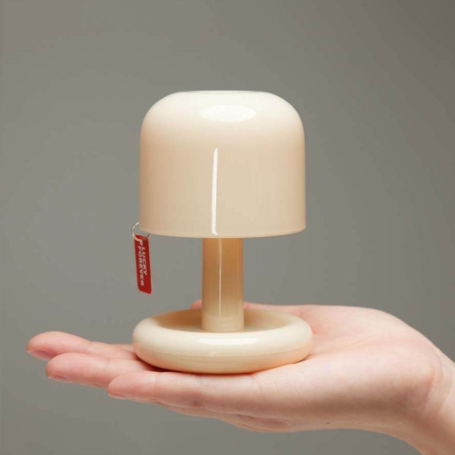 Modern Plastic Mushroom Table Lamp