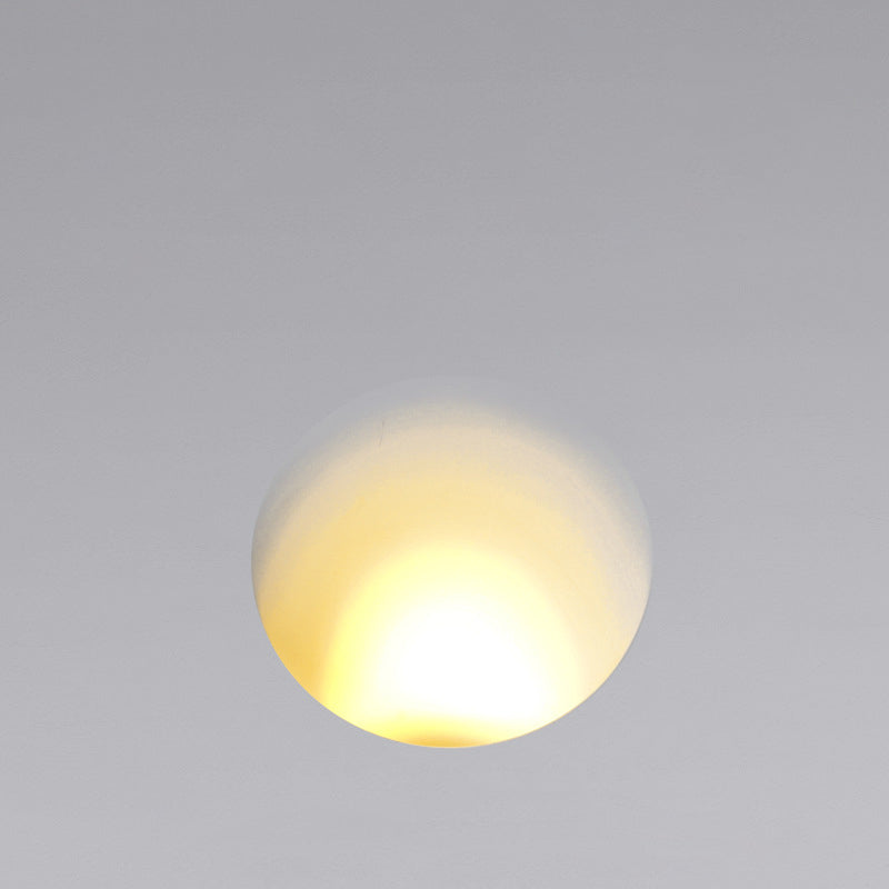 Round Aluminum Plaster LED Embedded Wall Sconce Lamp
