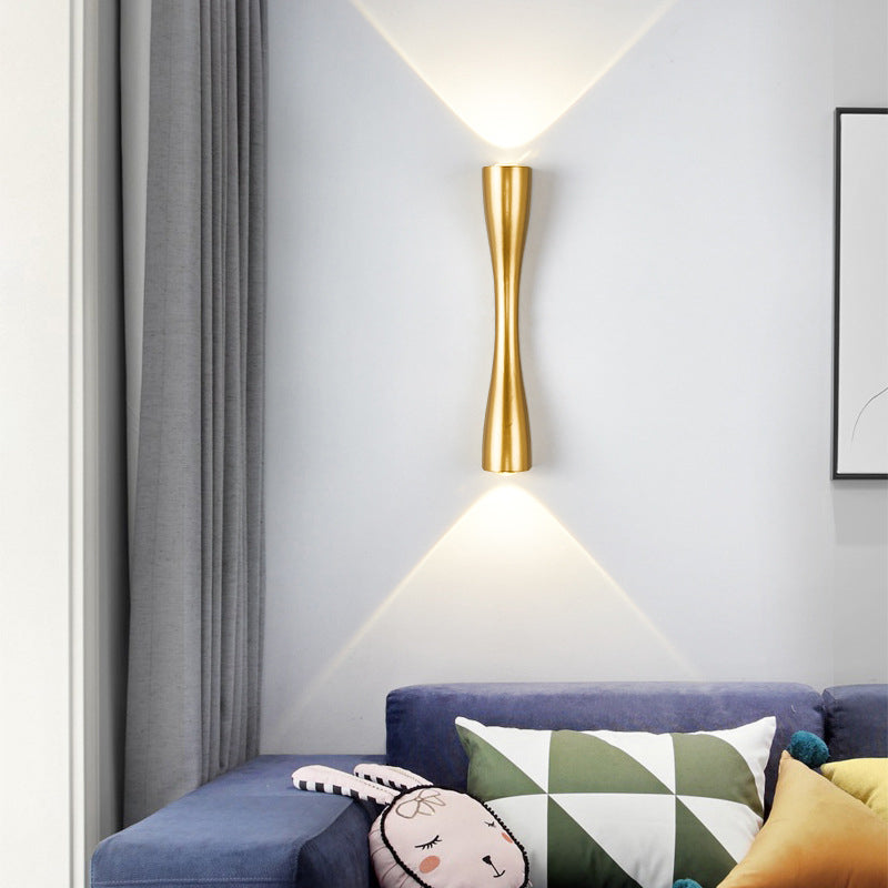Long Horn 2-Light LED Indoor And Outdoor Wall Sconce Lamp
