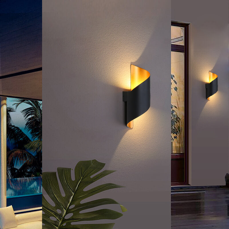 Bending Outdoor Indoor Waterproof LED Wall Sconce Lamp