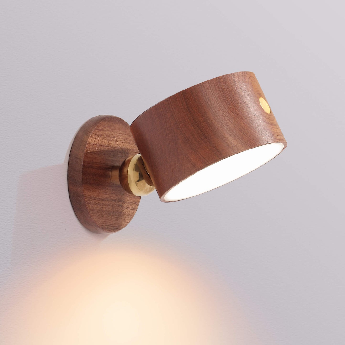 Wooden Touch Magnetic LED Night Light Wall Sconce Lamp