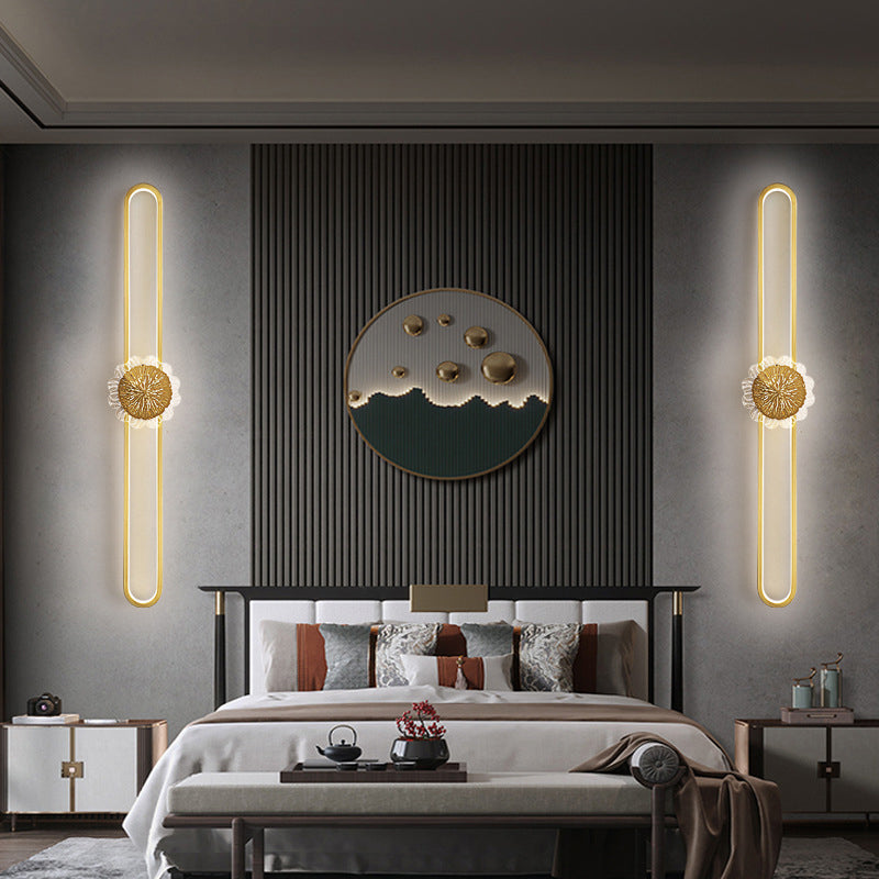 Full Copper Minimalist Ring Design LED Wall Sconce Lamp