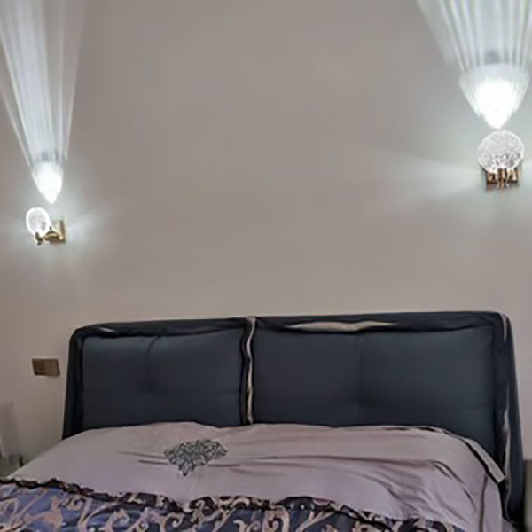 Nordic Hardware Crystal Round LED Wall Sconce Lamp