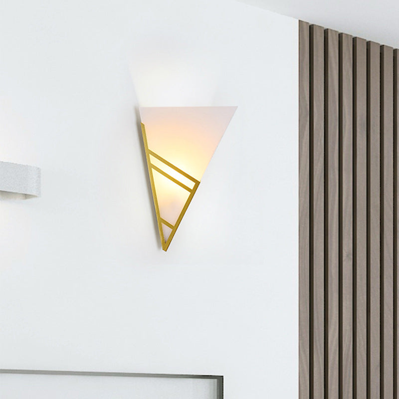 Iron Acrylic Inverted Triangle 1-Light Wall Sconce Lamp