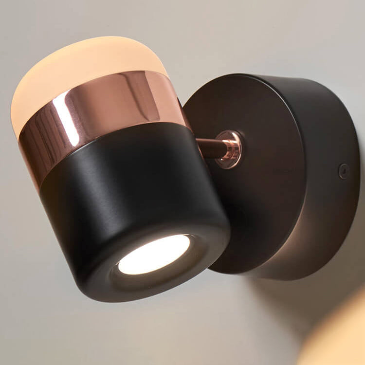 Cylindrical Spotlight Adjustable Mini LED Wall Sconce Lamp