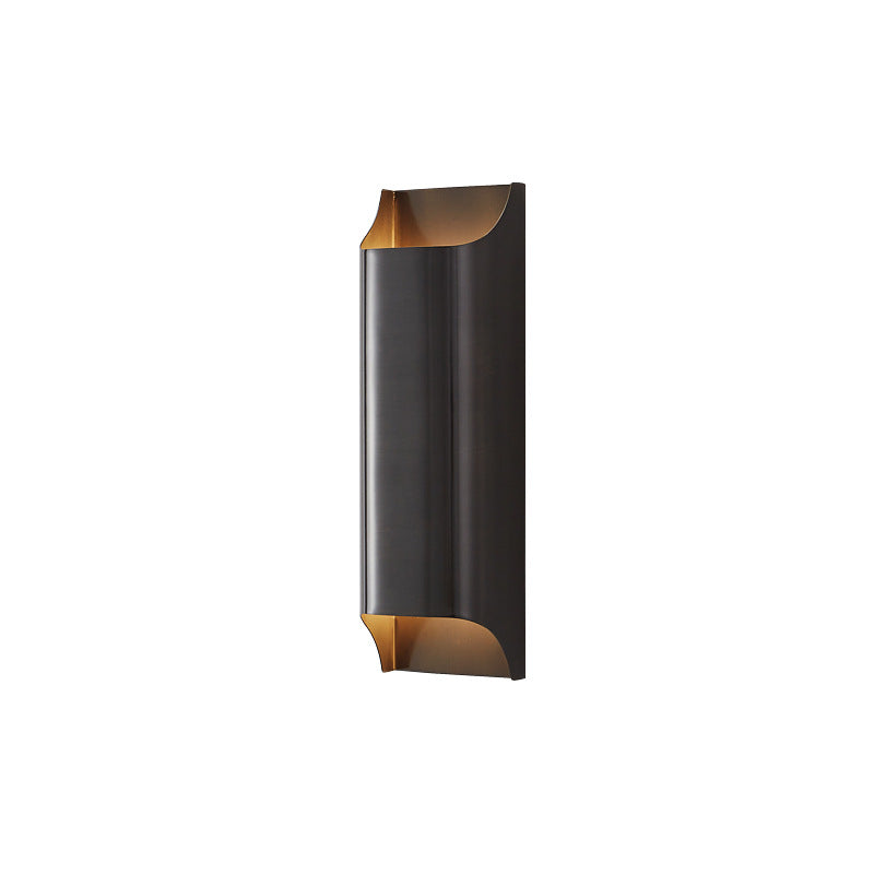 Simplicity Full Copper Column 2-Light Wall Sconce Lamp