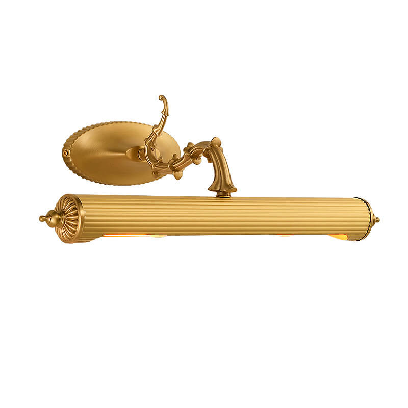 French Cylindrical 2-Light Mirror Front Wall Sconce Lamp