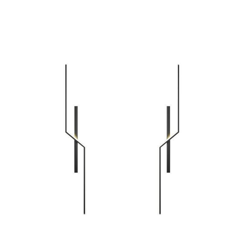 Geometry Lines Aluminum Iron Silicone LED Wall Sconce Lamp
