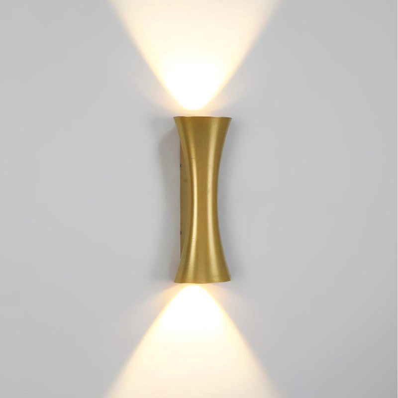 Waterproof Illuminated Aluminum Lens LED Wall Sconce Lamp