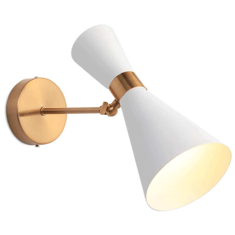 Iron Double-Ended Horn Shape 1-Light Wall Sconce Lamp