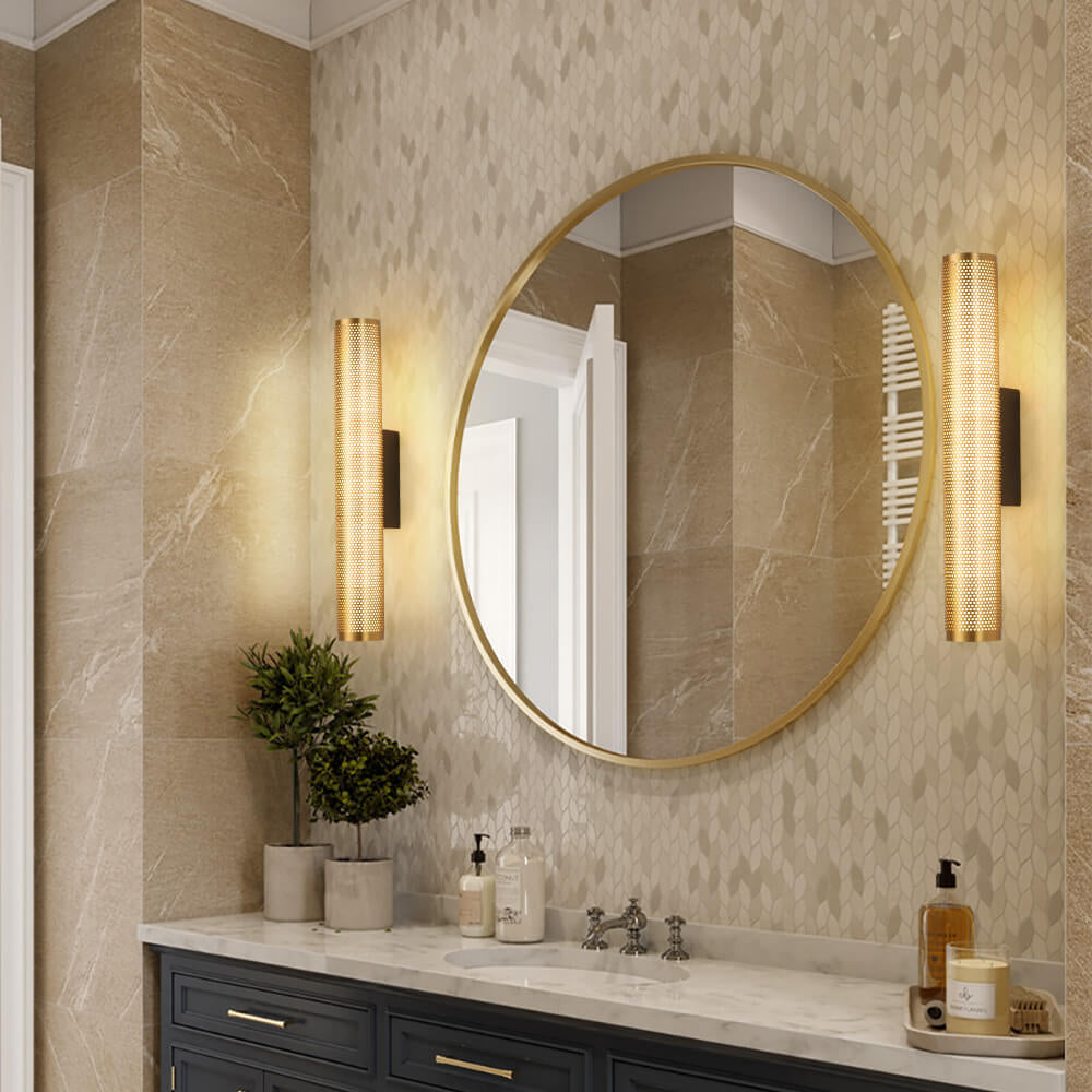 Vanity Grid Column Hardware Acrylic LED Wall Sconce Lamp