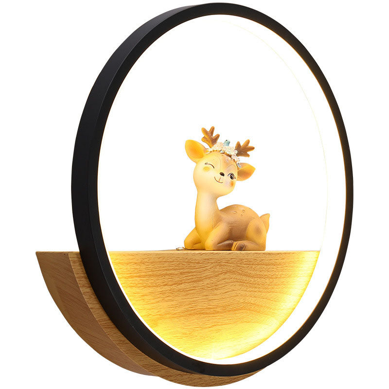 Creative Silicone Iron Aluminum Deer LED Wall Sconce Lamp