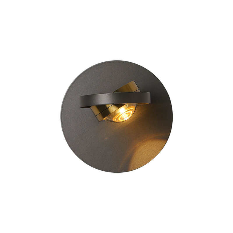 Aluminum Geometric Square Round Iron LED Wall Sconce Lamp