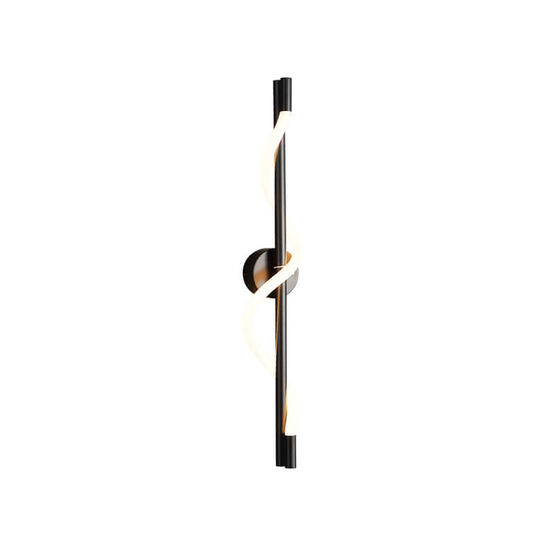 Copper-Plated Curve Long Bar Copper LED Wall Sconce Lamp