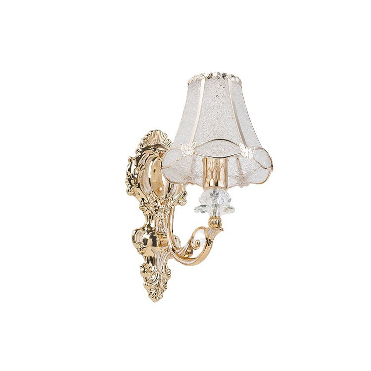 European Resin Iron Conic Cylinder 1-Light Wall Sconce Lamp