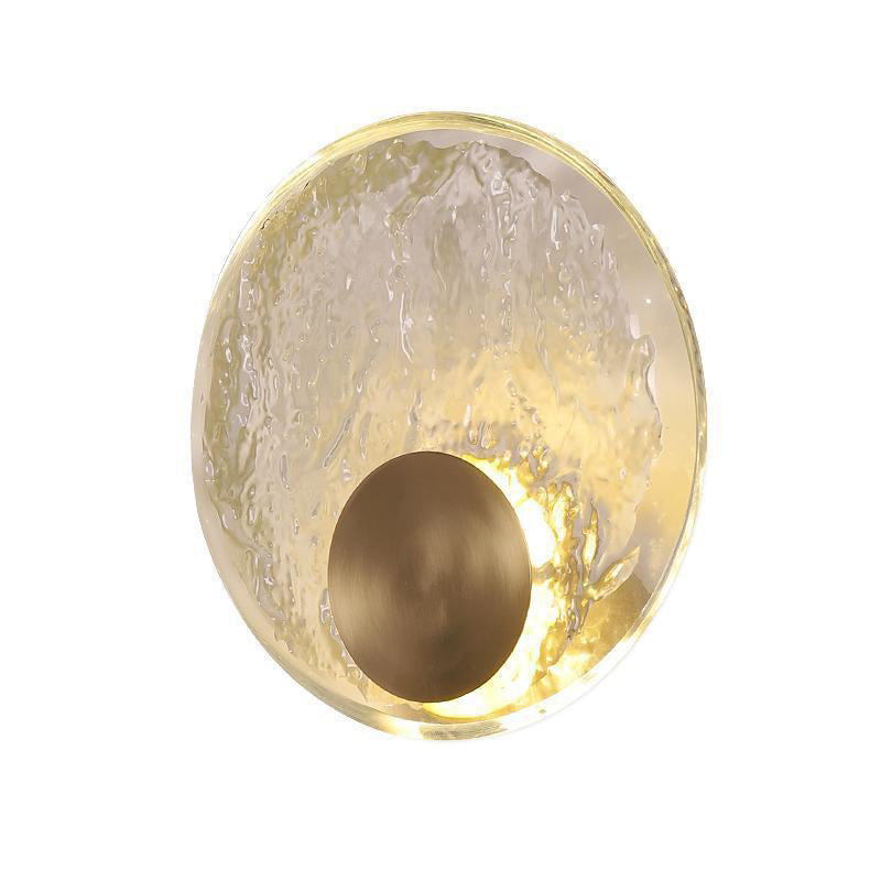 Full Water Ripple Circle Crystal LED Wall Sconce Lamp