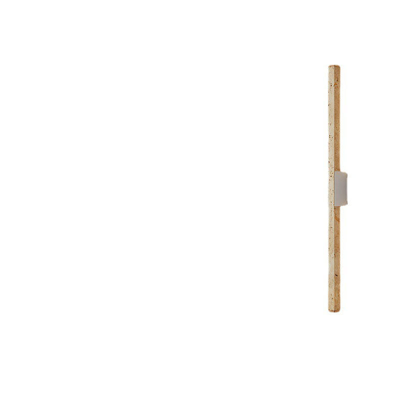 Japanese Yellow Travertine Long Strip LED Wall Sconce Lamp