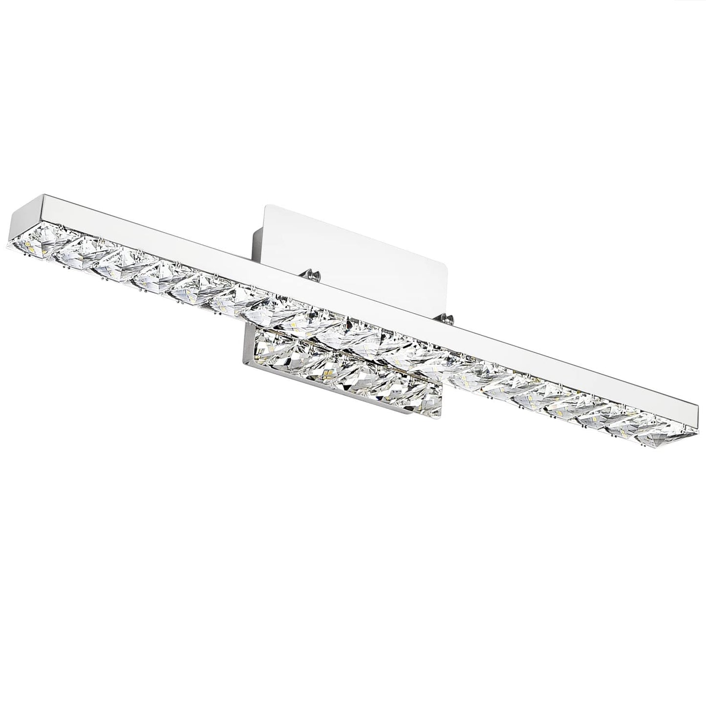 Strip Steel Crystal LED Wall Sconce Lamp Vanity Light