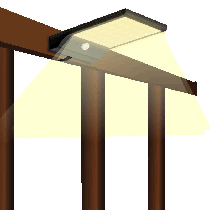 Square LED Outdoor Solar Waterproof Sensor Wall Sconce Lamp