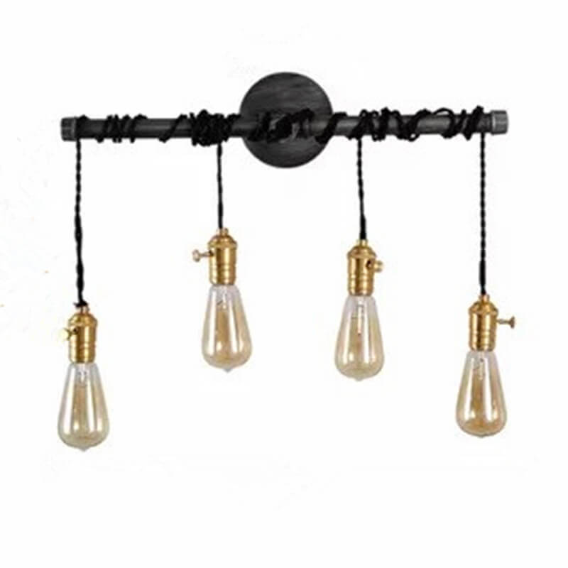 Water Pipes Strip Hanging 1/4 Light Wall Sconce Lamp