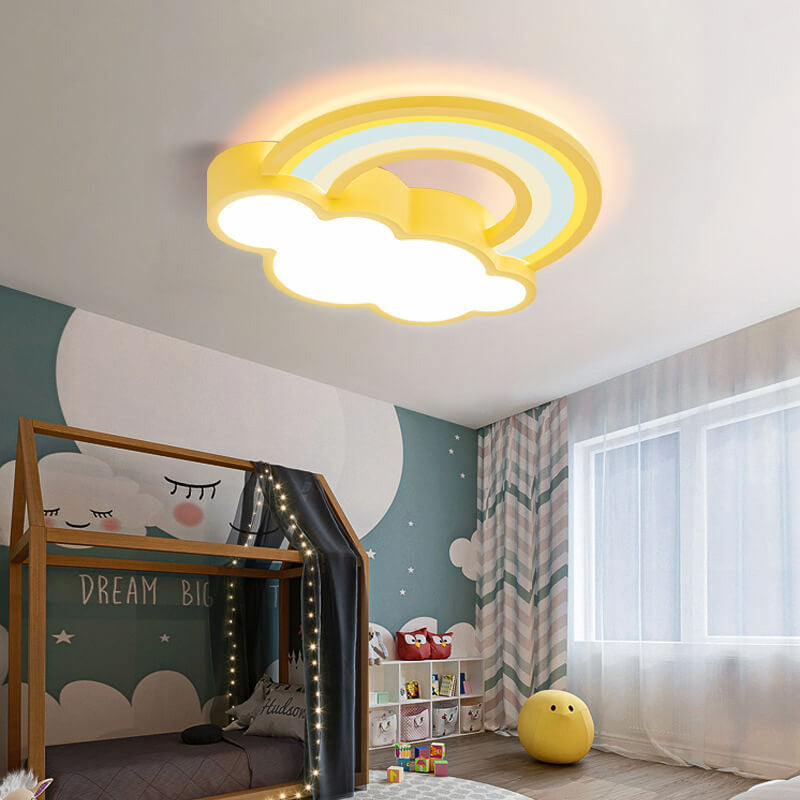 Rainbow Cloud Kids LED Wall Sconce