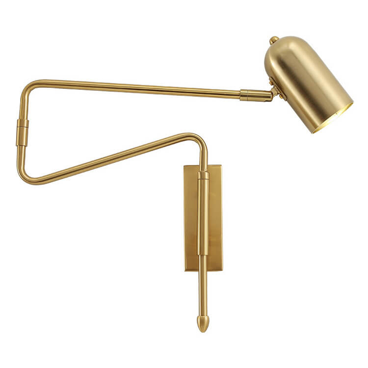 Nordic Iron Cylinder Long Pole Swing Arm Wall Sconce Lamp