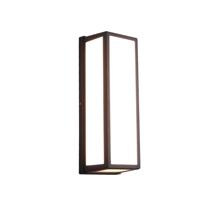 Square Aluminum Acrylic LED Waterproof Wall Sconce Lamp
