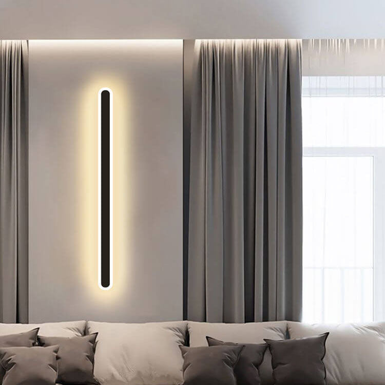 Minimalist Long Bar Iron Acrylic LED Wall Sconce Lamp