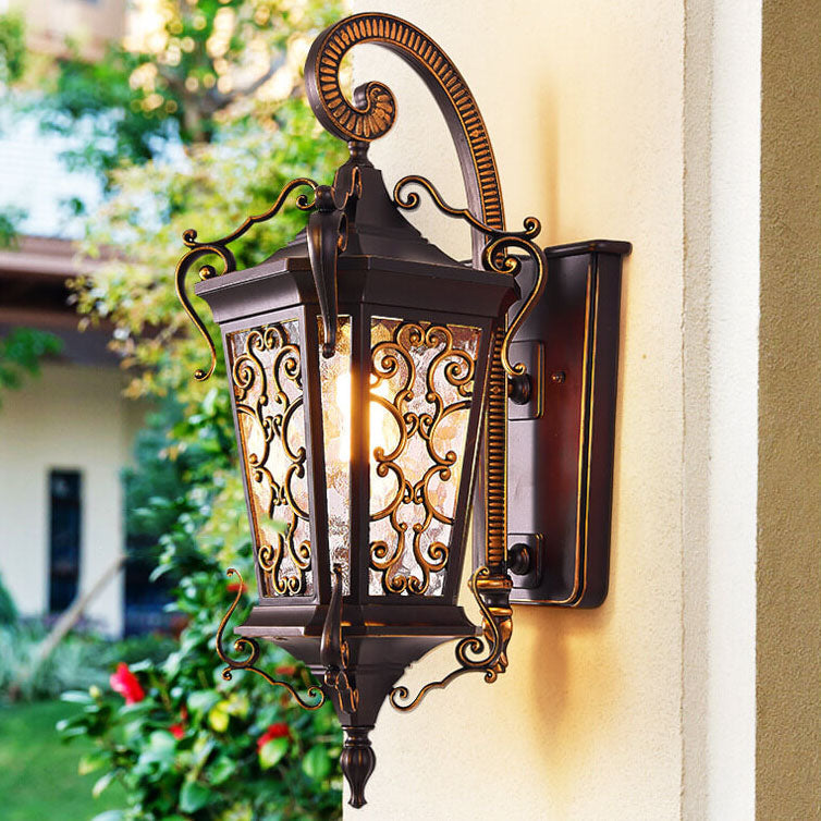 Iron Waterproof Outdoor Indoor 1-Light Wall Sconce Lamp