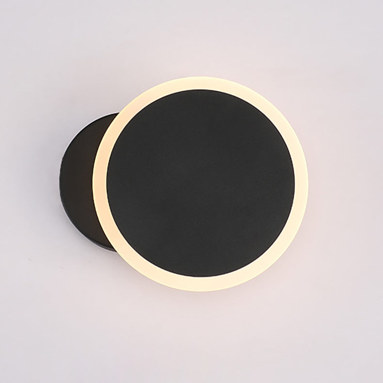 Simplicity Round Iron Acrylic LED Wall Sconce Lamp