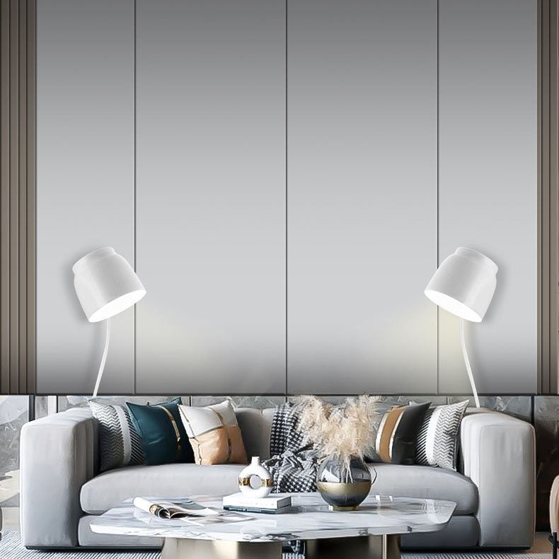 Solid Color Rotatable Iron 1-Light Wall Sconce Lamp