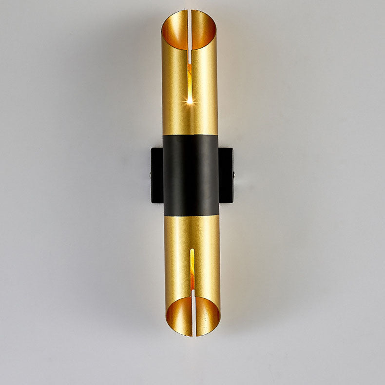 Modern Luxury Cylinder Iron 2-Light Wall Sconce Lamp