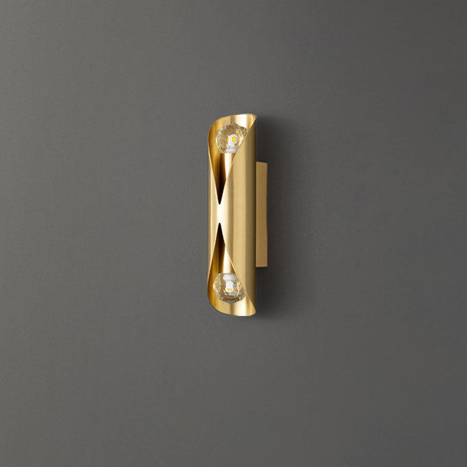 Light Luxury Long All Copper 2-Light Wall Sconce Lamp