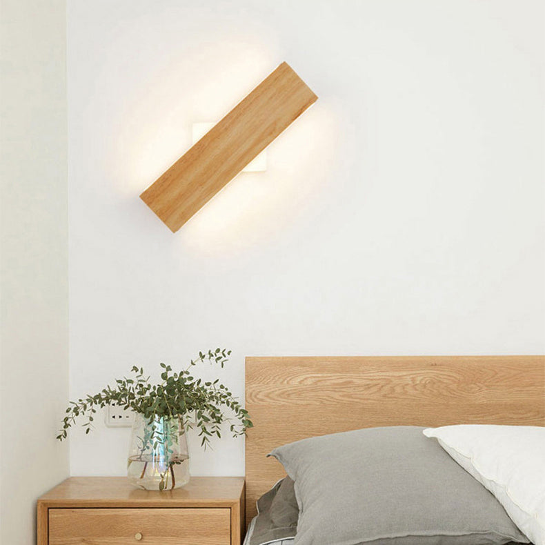 Scandinavian Wood Linear LED Wall Sconce