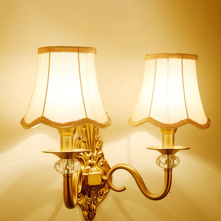 Luxury Hardware Kraft Paper 1/2-Light Wall Sconce Lamp