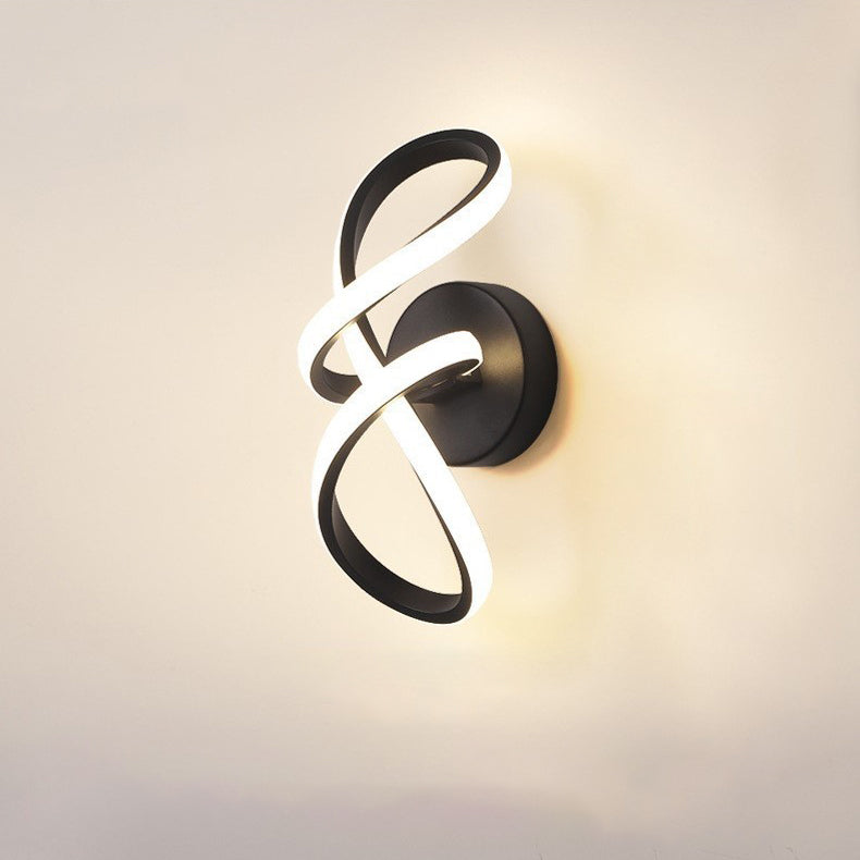 Modern Minimalist Bow Metal Acrylic LED Wall Sconce Lamp