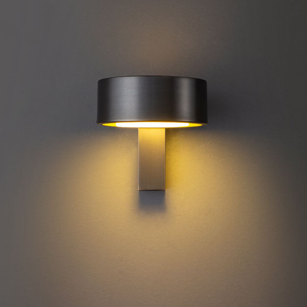 Round Rectangle Full Copper Acrylic LED Wall Sconce Lamp