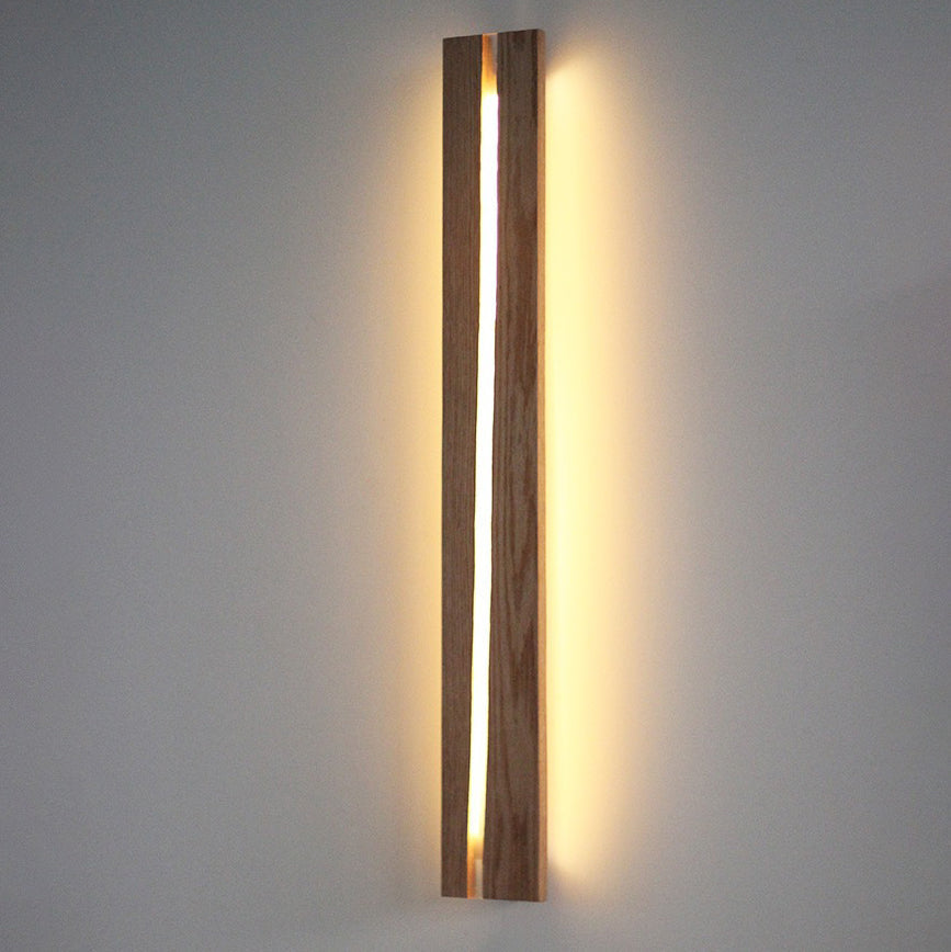 Contemporary Creative Rectangle Wood LED Wall Sconce Lamp