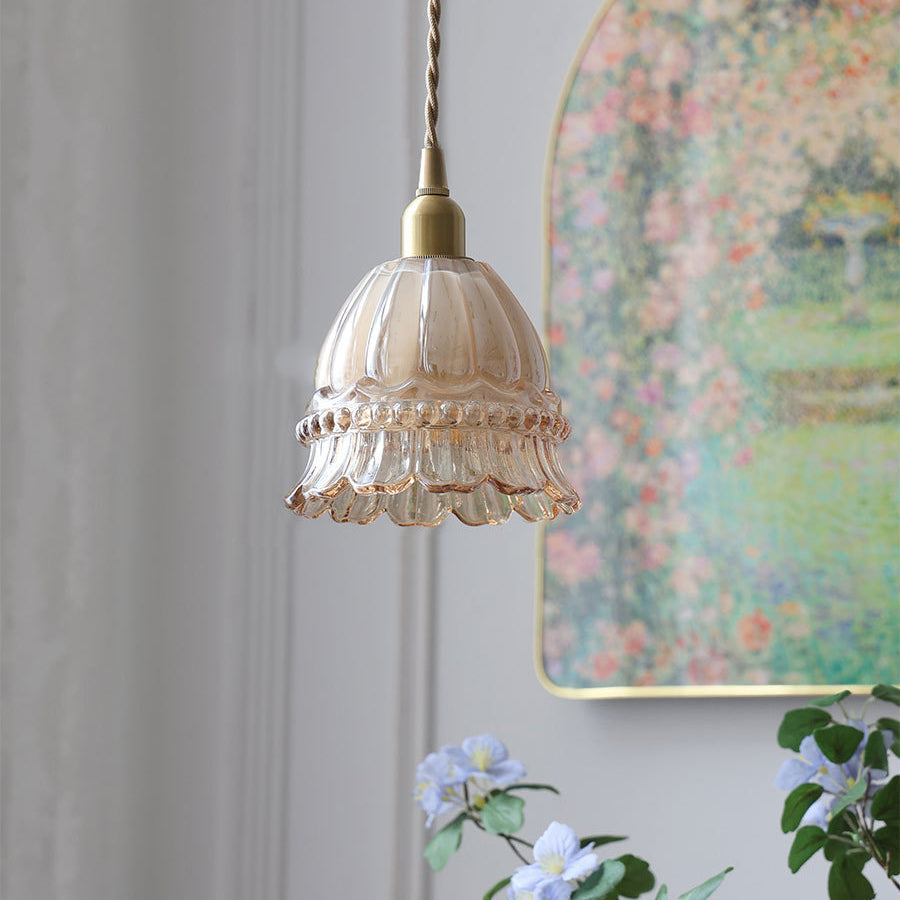 Traditional Walnut Pendant Light