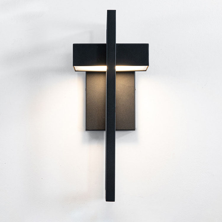 Minimalist Rectangular Stainless Steel LED Wall Sconce Lamp