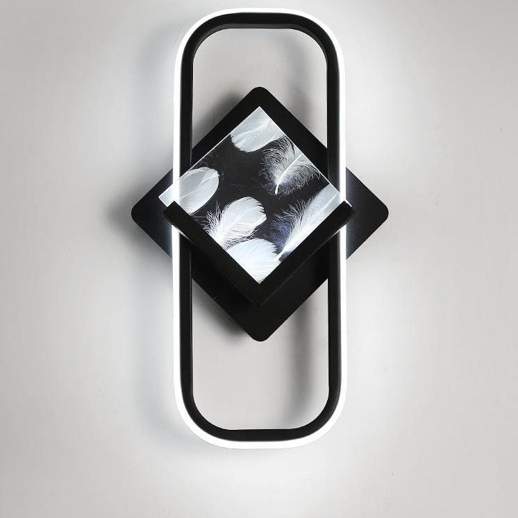 Rectangle Square Aluminum Acrylic LED Wall Sconce Lamp