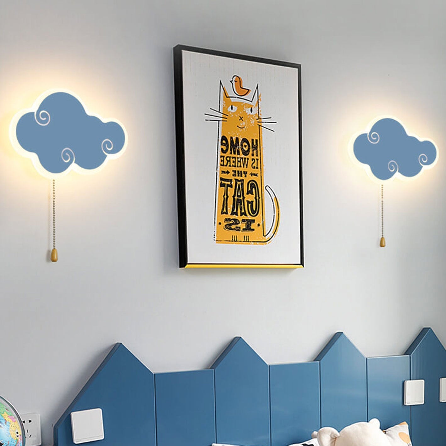 Nordic Simple Cloud Cartoon Design LED Wall Sconce Lamp