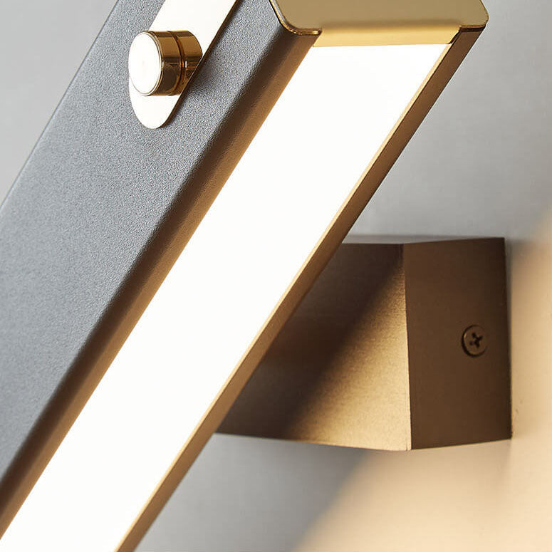 Light Wrought Iron Acrylic Rotatable LED Wall Sconce Lamp