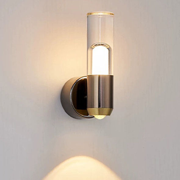 Luxury Aluminum Acrylic Column LED Wall Sconce Lamp