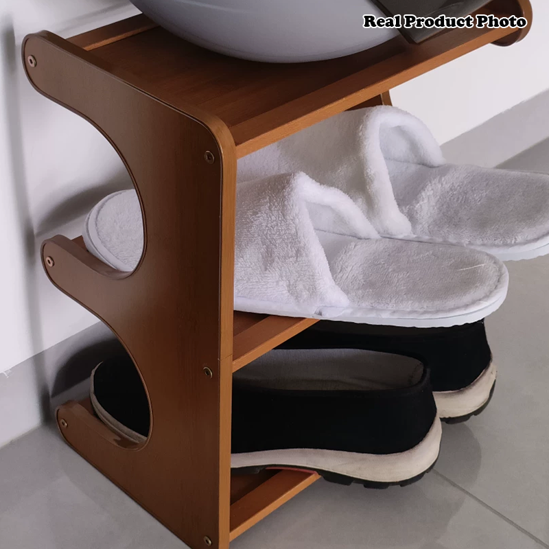 Modern Bamboo Shoe Rack